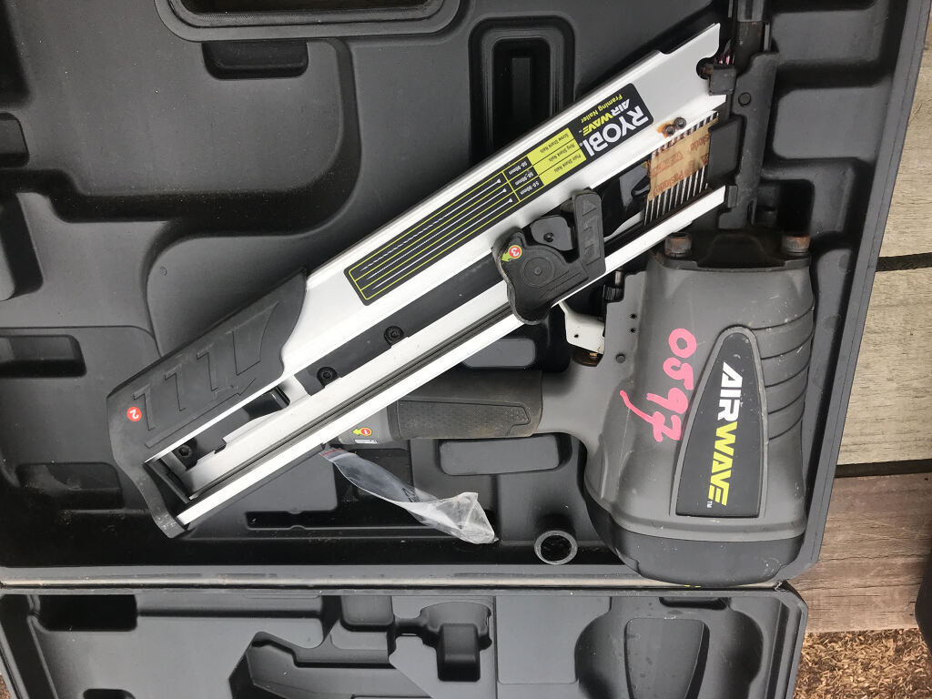 The Triangle Tool Library RYOBI airwave air framing nailer